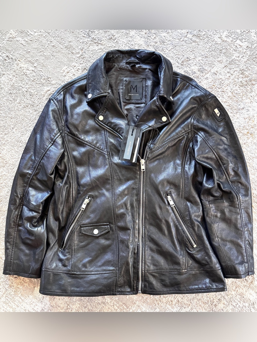 Mauritius Yori BF Black Leather Jacket